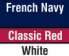F Navy/Classic Red/White