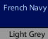 French Navy/ Light Grey