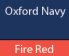 Oxford Navy/ Fire Red