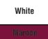 White/Maroon
