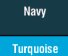 Navy/ Turqoise