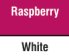 Raspberry/White