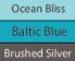 Ocean Vliss/ Baltic Blue/ Brushed Silver