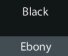 Black/ Ebony