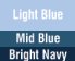 Light Blue/Mid Blue/Bright Navy