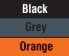Black/Grey/Orange