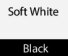 Soft White/ Black