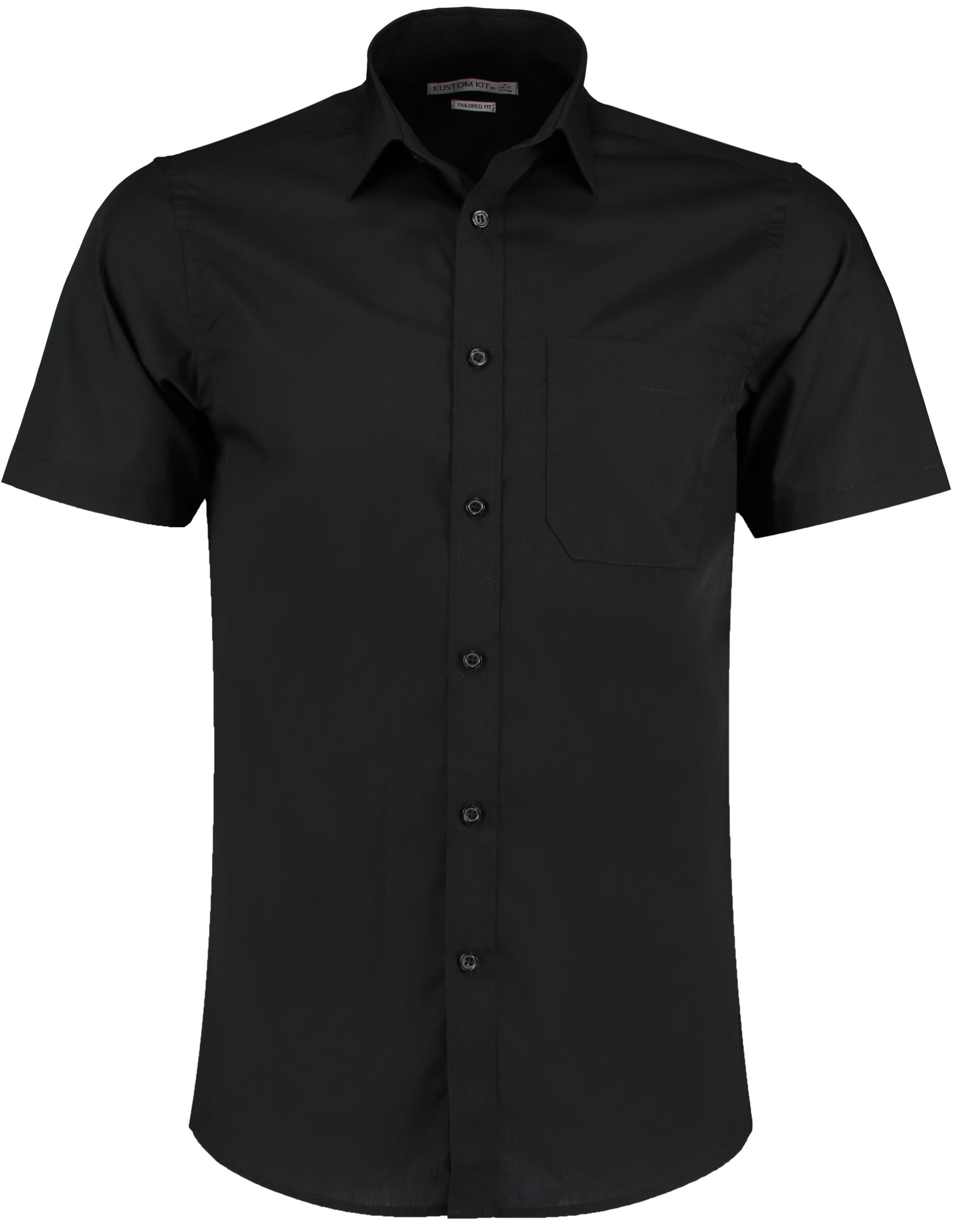 Picture of Tailored Fit Short Sleeve Poplin Shirt