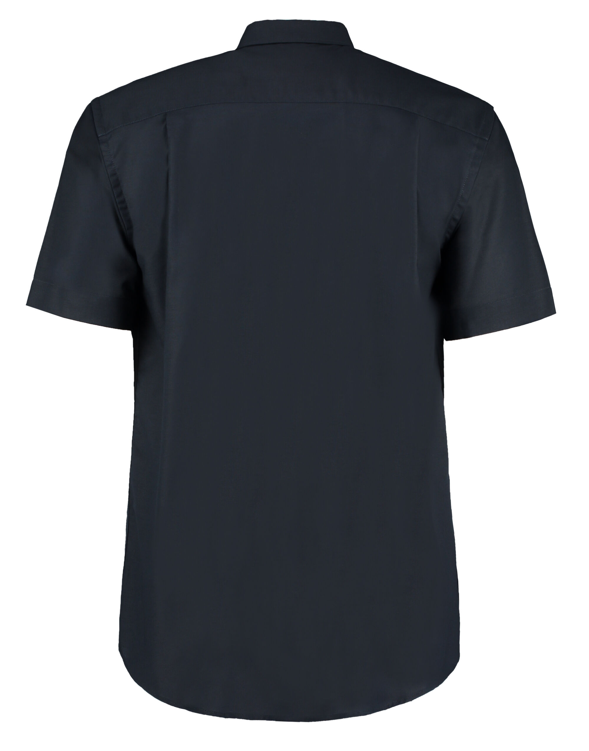 (KK350) Classic Fit Short Sleeve Workwear Oxford Shirt French Navy Neck ...